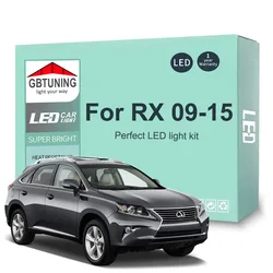 20Pcs Canbus LED Interior Light Bulb Kit For Lexus RX RX350 RX270 RX450h 2009 2010 2011 2012 2013 2014 2015 Cars Accessories