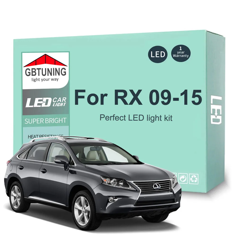 20Pcs Canbus LED Interior Light Bulb Kit For Lexus RX RX350 RX270 RX450h 2009 2010 2011 2012 2013 2014 2015 Cars Accessories