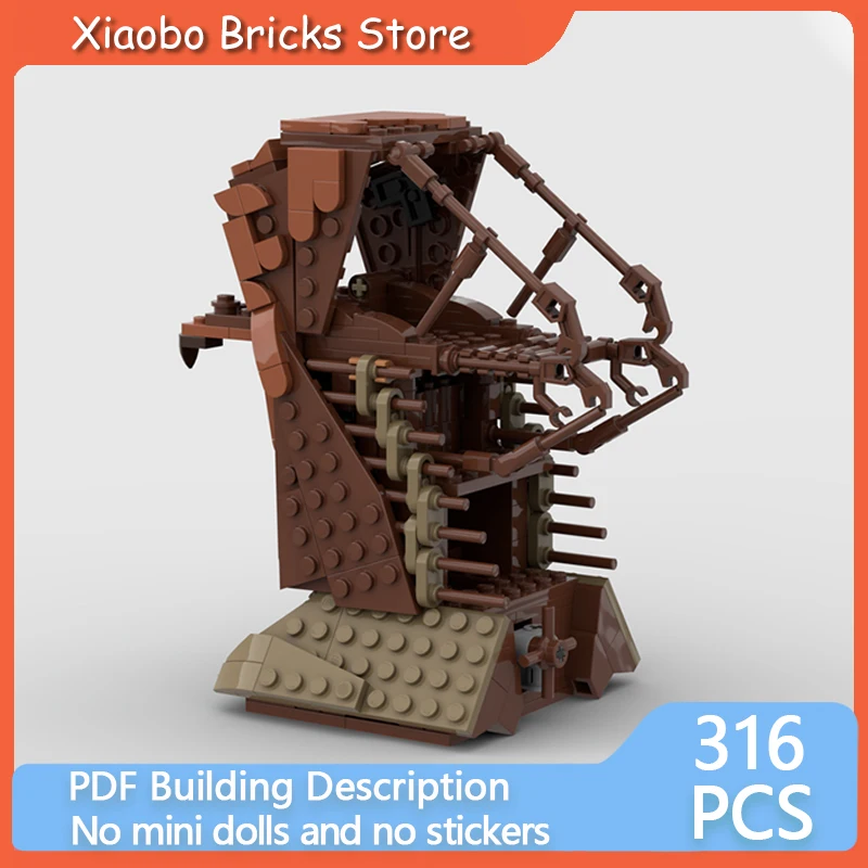 Popular Ring Movie Model MOC Building Bricks Military Siege Tower Modular Technology Gifts Holiday Assemble Children Toys Suit