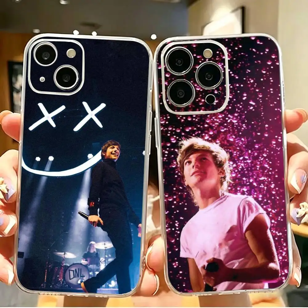 

Singer L-Louis T-Tomlinson Phone Case For iPhone 17 16 15 14 13 12 11 Mini Pro Max Plus Transparent Shockproof Cover