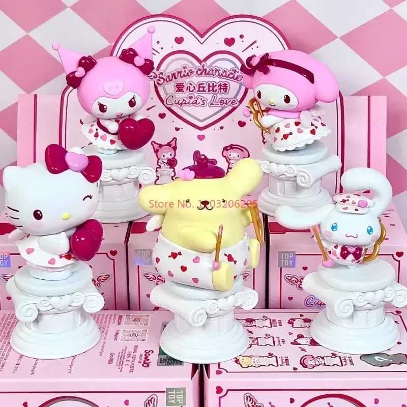 

Sanrio Cupid Of Love Kuromi My Melody Cinnamoroll Pom Purin Hello Kitty аниме Kawaii Милая модель украшения настольные игрушки