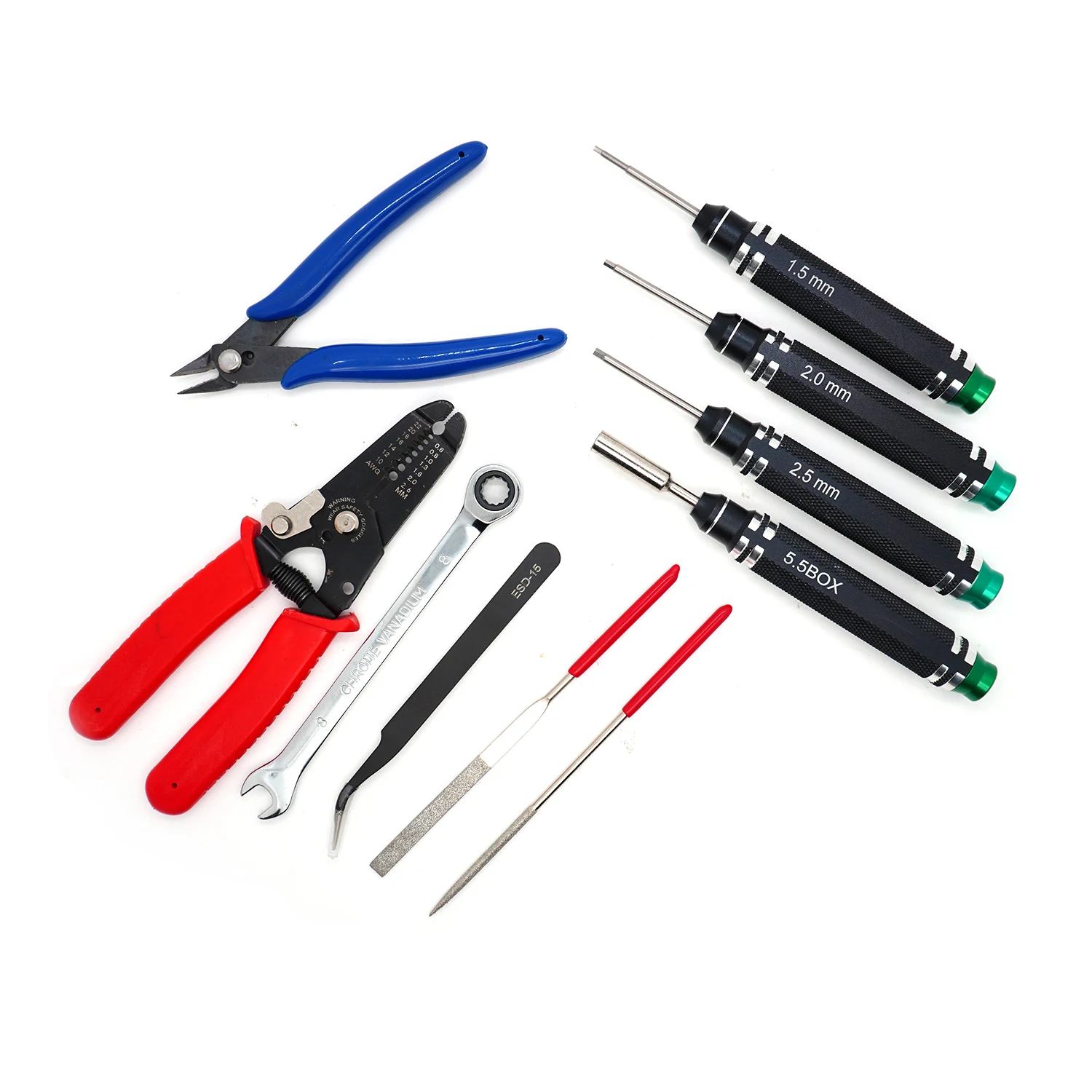 RC Repair Tools Kit Hex Screw Driver Screwdriver Set 1.5/2.0/2.5mm Socket Wrench Pliers Hexagon Tool For Car Boat Airplane Drone