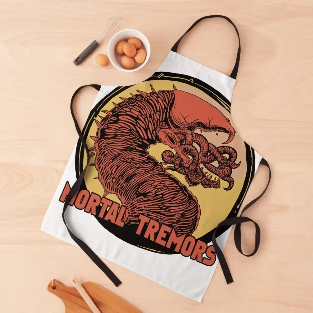 

Mortal Tremors Apron Home Supplies kitchen girl Kitchen Women Women's Dress Apron