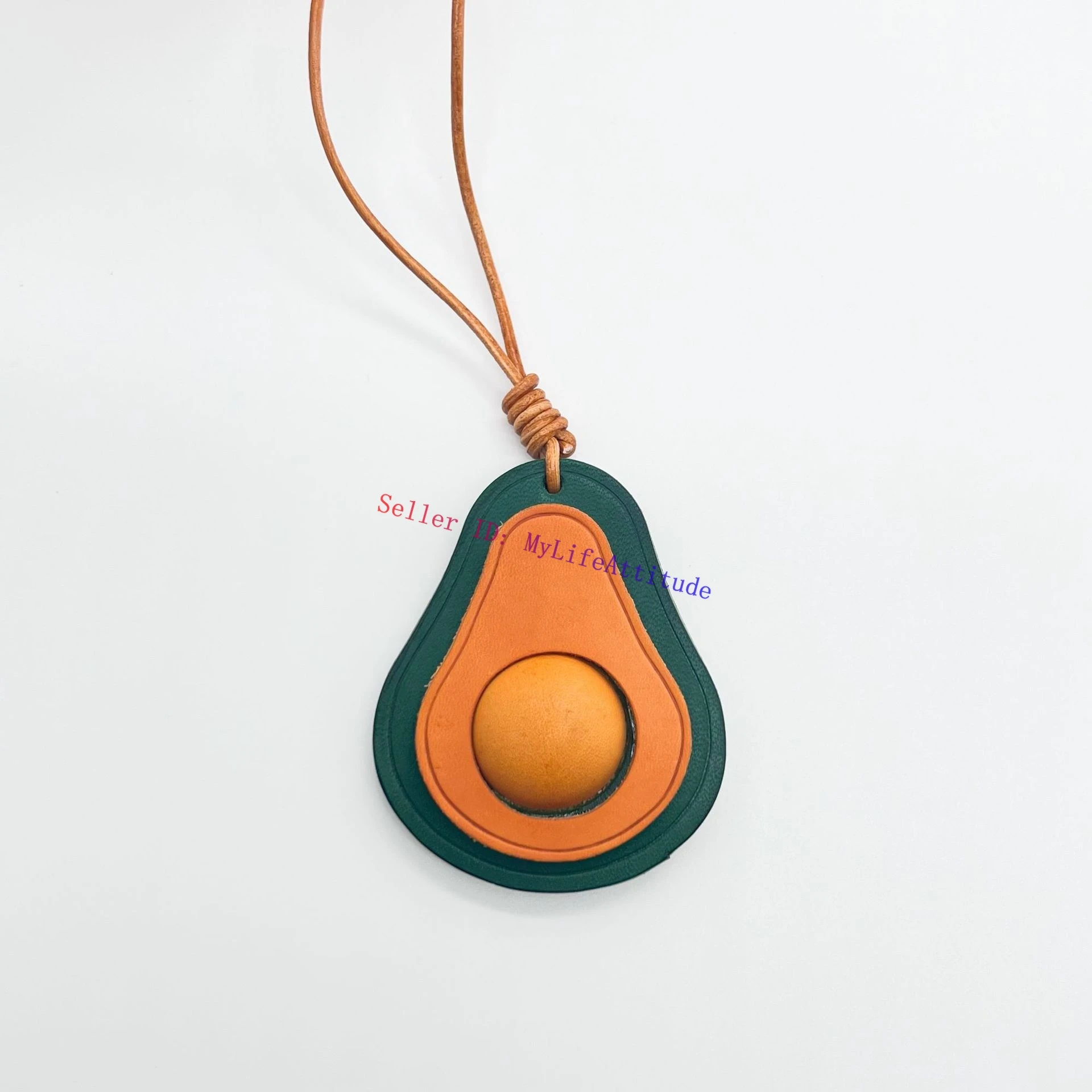 

Lovely Avocado Fruit Calfskin Bag Charm For Handbag Women Purse Backpack Pendant Hanging Decoration Ornament Keychain 3 Colors
