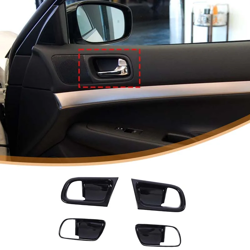 For 07-13 Infiniti G series car door handle frame 4-piece set (four-door version) car interior modification accessories