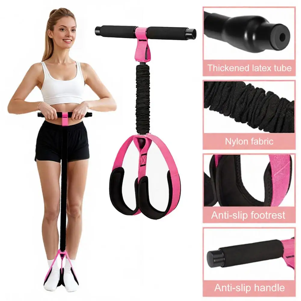 Pedal Resistance Band With Handle, Yoga Sit-up Exerciser Pull Rope For Men Women Abdomen Waist Arm Leg Core Training