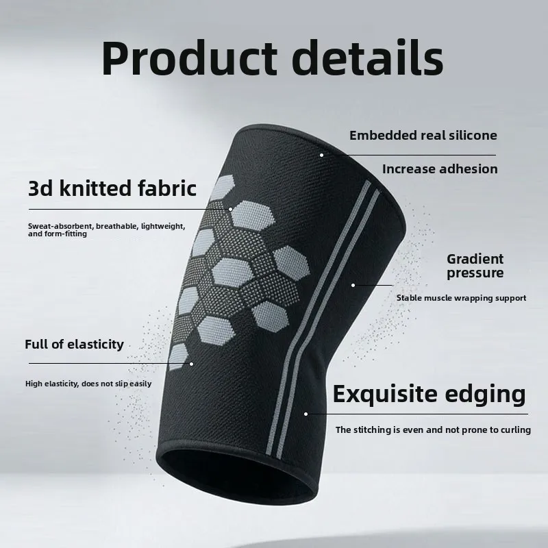 High Elastic Nylon Leggings Cycling Basketball Anti Strain Compression Non Slip Running Pressure Sports Thigh Protection