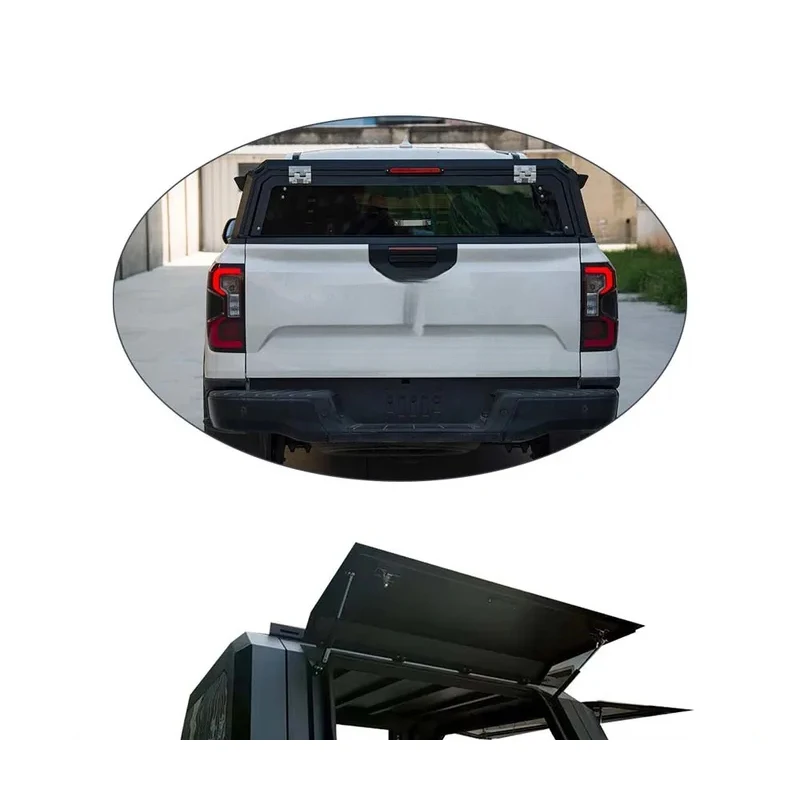 

High QualitF150 Folding Aluminum Alloy Hard Top Truck Bed Cap Waterproof Rear Canopy for Pickup Tool Storage Canopy