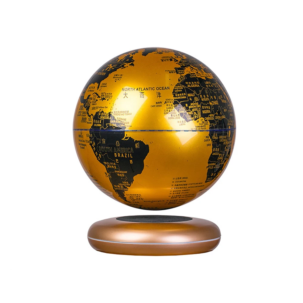 8 inch magnetic levitation globe for students special HD display black technology novelty gift globe