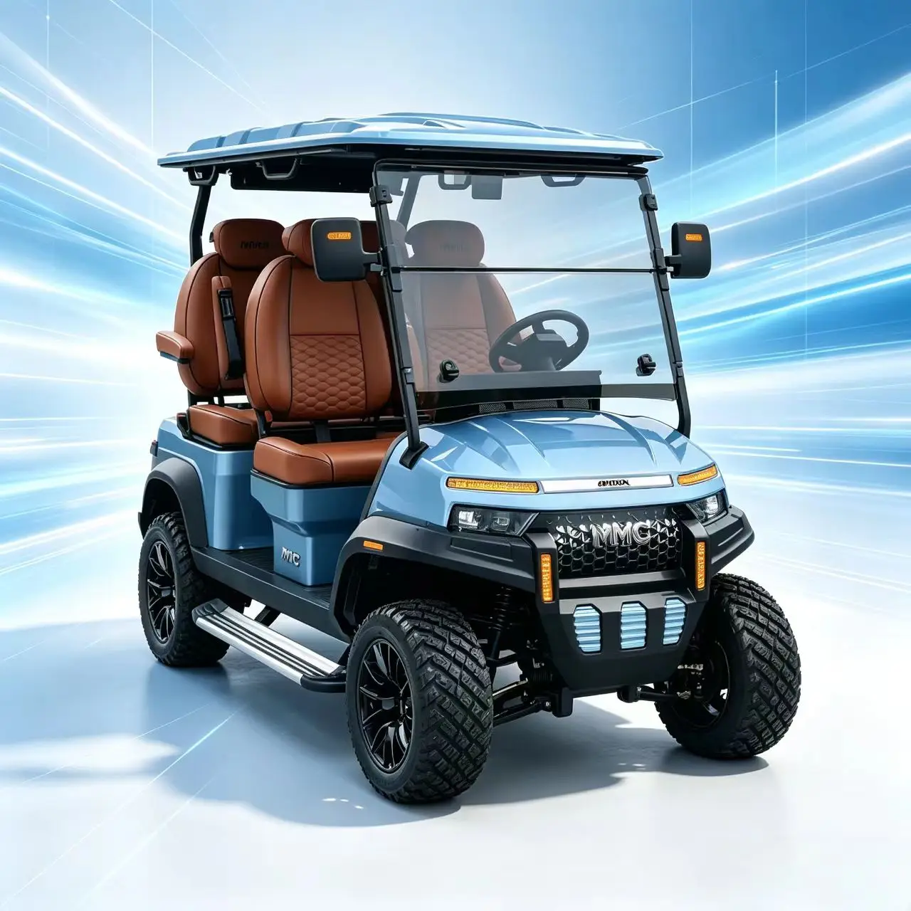 Brand China 2 4 6 8 Seater High Quality Customized Color 48V/72V Off-Road  Classic Hunting Golf Cart
