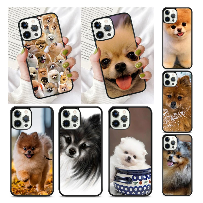 Pomeranian Dog Phone Case for iPhone 16 15 SE2020 6 7 8 Plus for Apple 13 11 12 14 Mini Pro Max Cover  coque fundas Shell