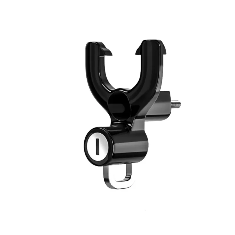 

Universal Metal Motorcycle Helmet Lock Bike Handlebar Helmet Anti-theft Safety Lock Accessories wih Hooks and Two Keys