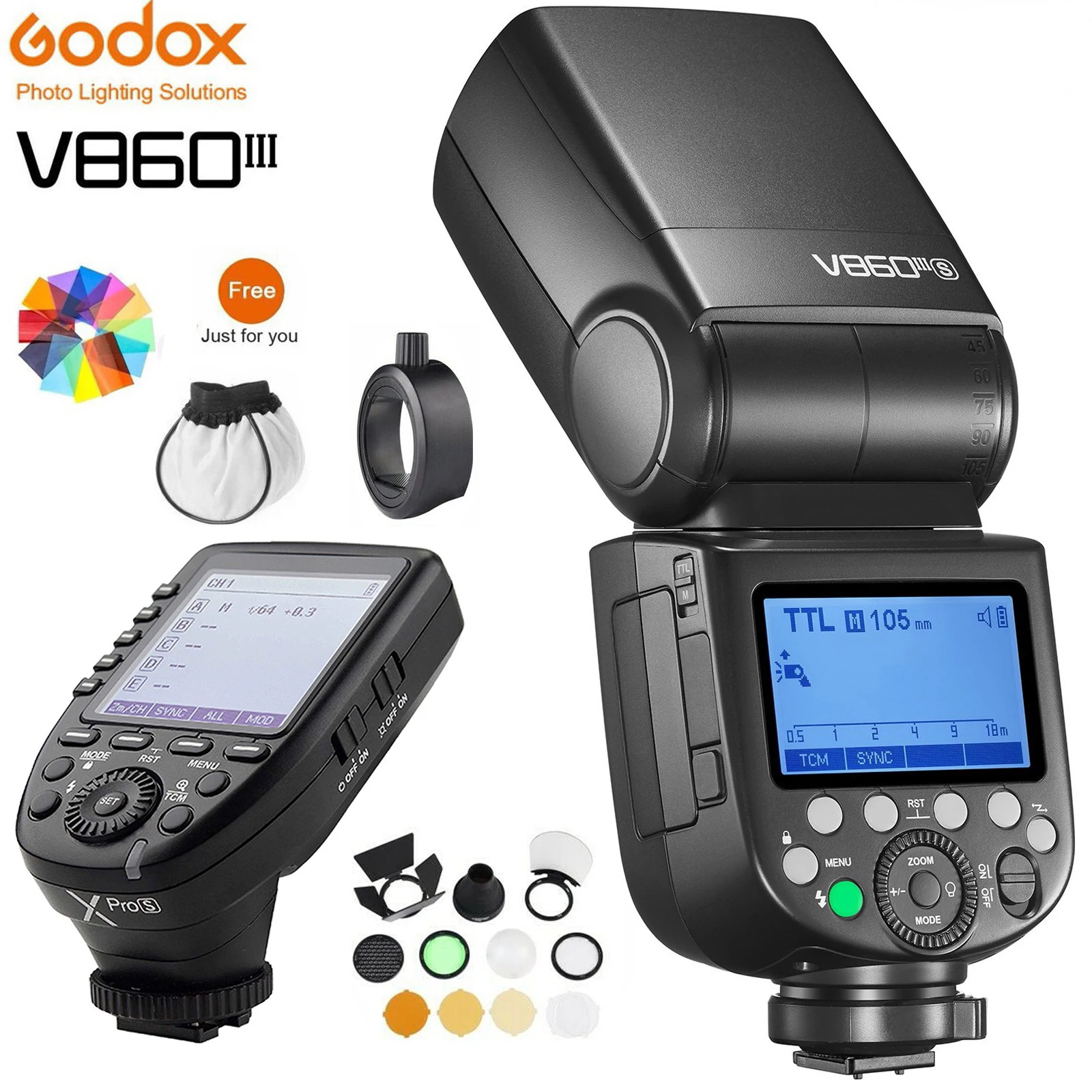 

Godox V860III V860IIIC V860IIIN 860III Speedlite Camera Flash TTL HSS Flash for Canon Sony Nikon Fuji Olympus Pentax Camera