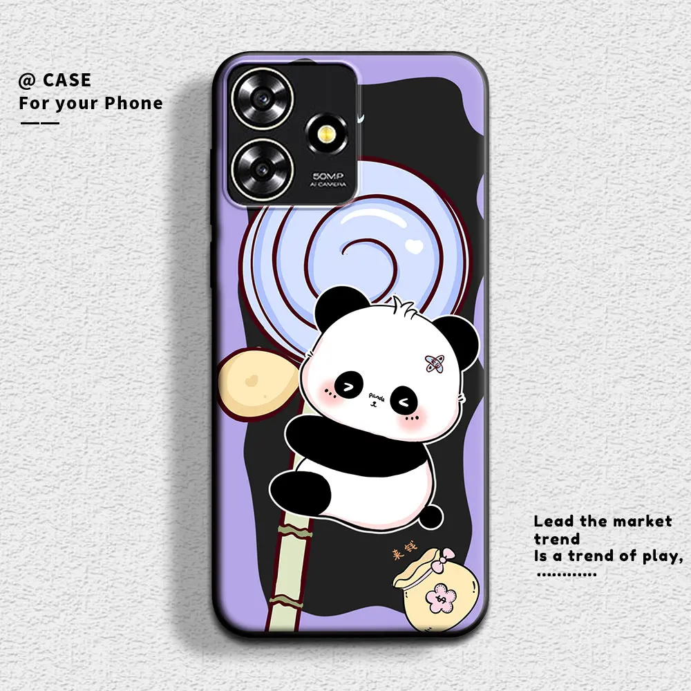 For ZTE Axon 50 Lite 5G Axon11SE Case Cute Panda Soft Silicone Couple Phone Case For ZTE Axon 11 SE 5G Protect Cartoon Cover