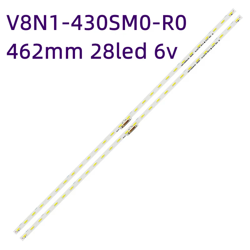 

LED Backlight Strips For UE43RU7172U UE43NU7475 UE43NU7445 UE43NU7400 UE43RU7100 V8N1-430SM0-R0 BN96-45954A UE43NU7125K