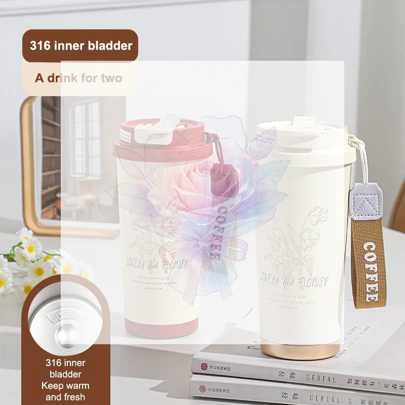 Intelligent 316 Stainless Steel Insulated Tumbler LED Temp Display Thermal Coffee Cup Perfect for Car Daily Use