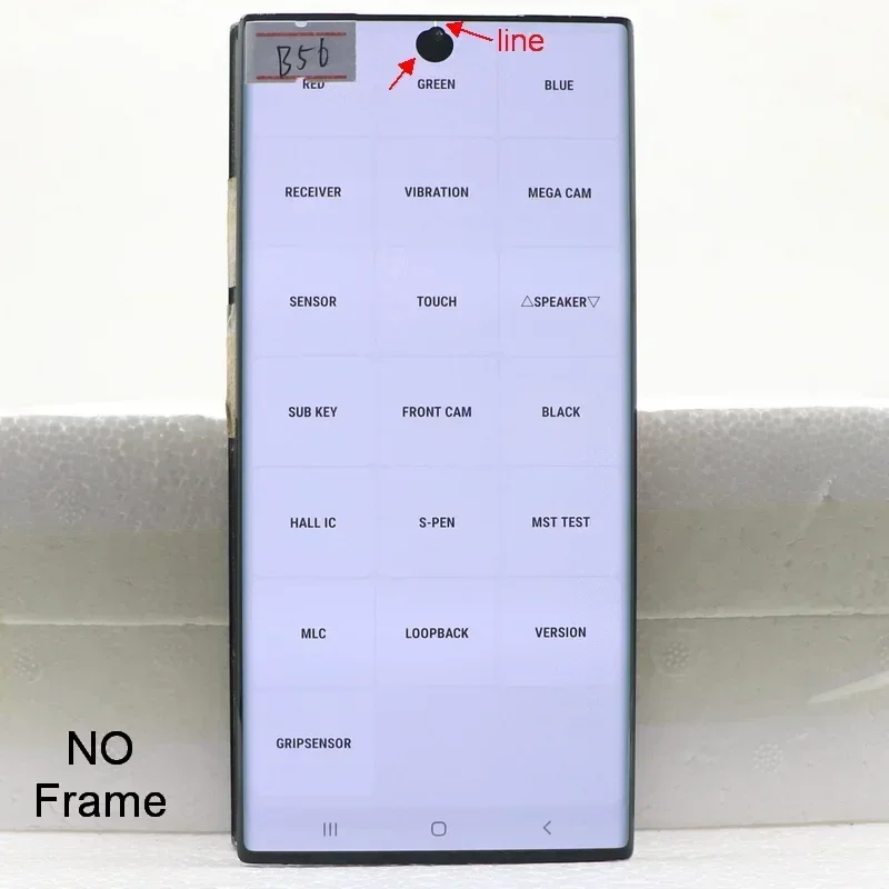 Wyświetlacz Super AMOLED Note 20 Ultra z ramką LCD do Samsung Galaxy Note20 Ultra 5G N986B N985F Zestaw ekranu dotykowego z digitizerem — zdjęcie produktu 5