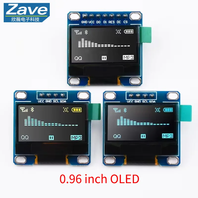 Módulo de pantalla OLED blanco serie oled IIC de 0,96 pulgadas 128X64 I2C SSD1306 12864 placa de pantalla LCD para Arduino