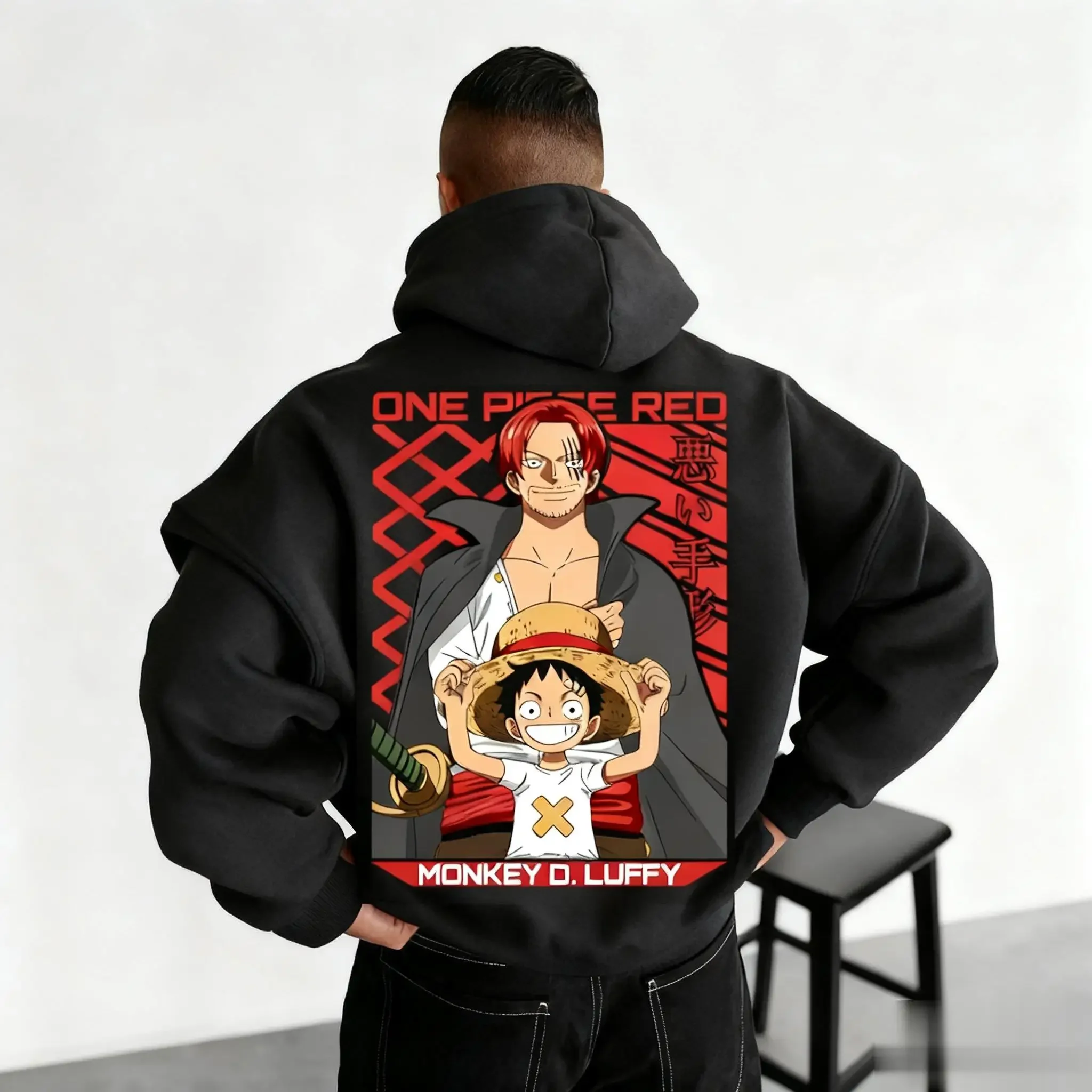 

2026 New One Piece Monkey D Luffy Anime Hoodie Men Women Casual Streetwear Cosplay Pullover Sweatshirt Fashion Graphic Tops