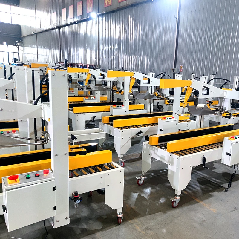 Industrial Hot Melt Glue Carton Sealing Machine Equipped High Temp Hot Melting Device Warehouse Automatic Box Packaging Sealing