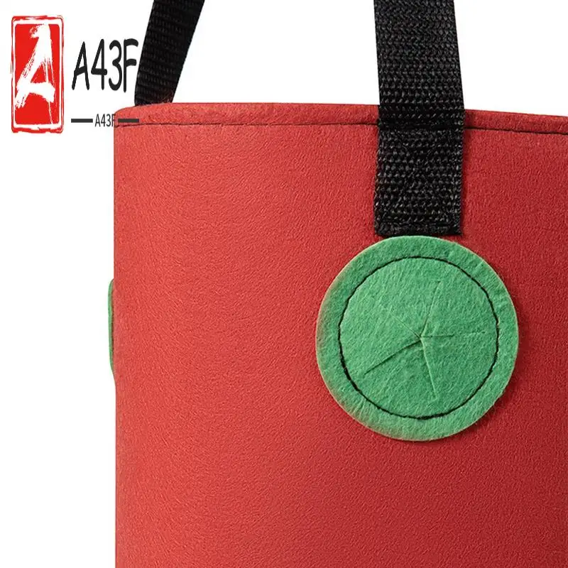 

A43F-Multi-Function 12 Holes Felt Hanging Tomato Grow Bag Planter Vegetable Flower Plant Grow Bags Garden Plant Pot