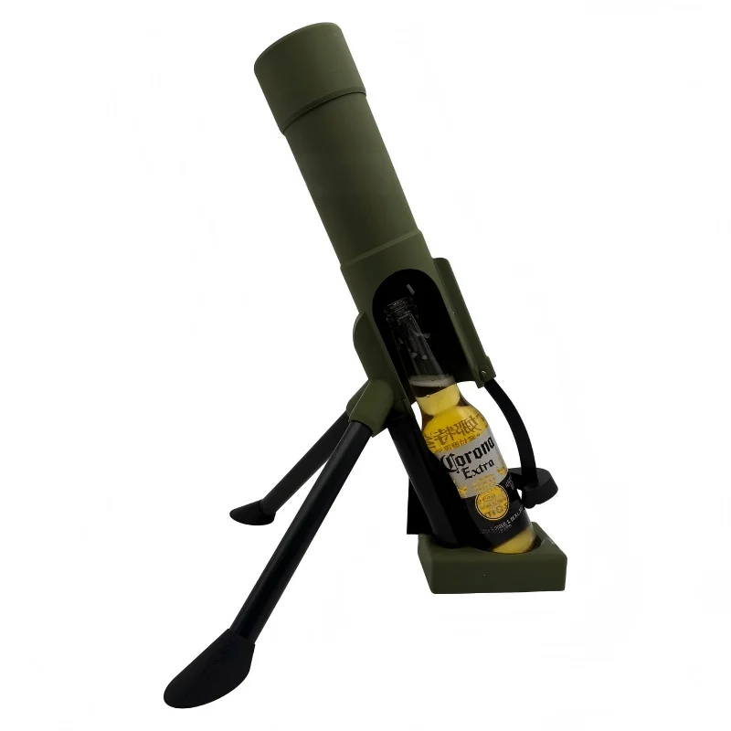 Zware bierflesopener, tactische dopopener, handsfree, voor bar- of bureaudecoratie