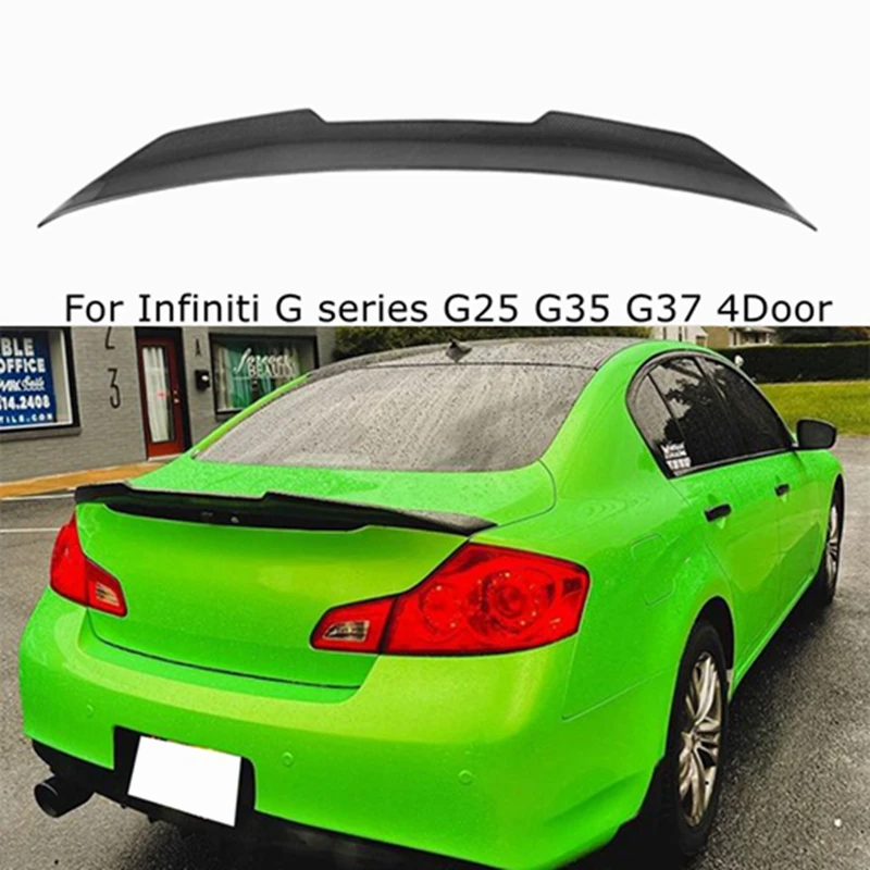 

Для Infiniti G Series G35 G37 4-дверный седан PSM Style Carbon Fiber/FRP задний спойлер крыло багажника 2007-2014