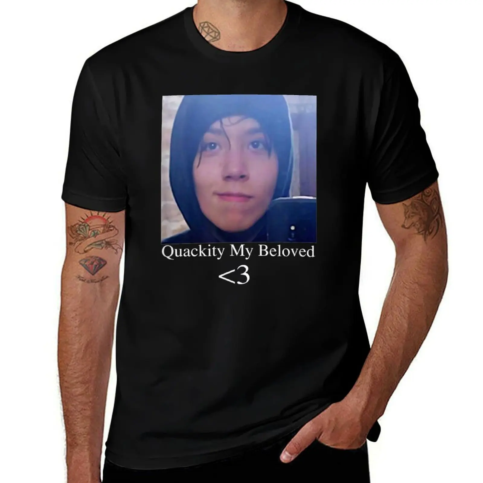 

Quackity My Beloved Tee T-Shirt Basic Breathable Solid Color T-Shirt