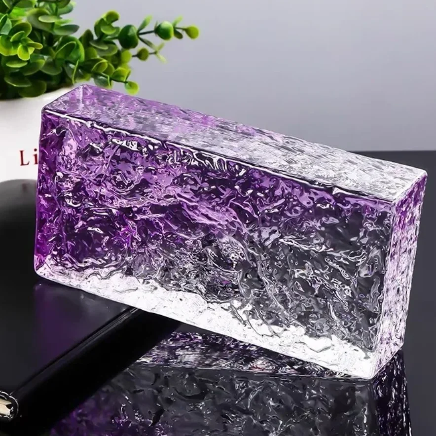 Ultra Clear Solid High Strength Modern Crystal Glass Brick Transparent Square Partition Bathroom Bedroom Internet - Famous