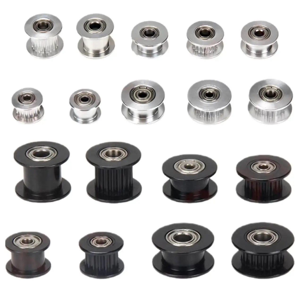 4/8PCS 2GT Synchronous Wheel 16/20 Teeth Inner Hole 3/4/5mm Idler Pulley Pulley Width 6/10MM 3D Printer Parts