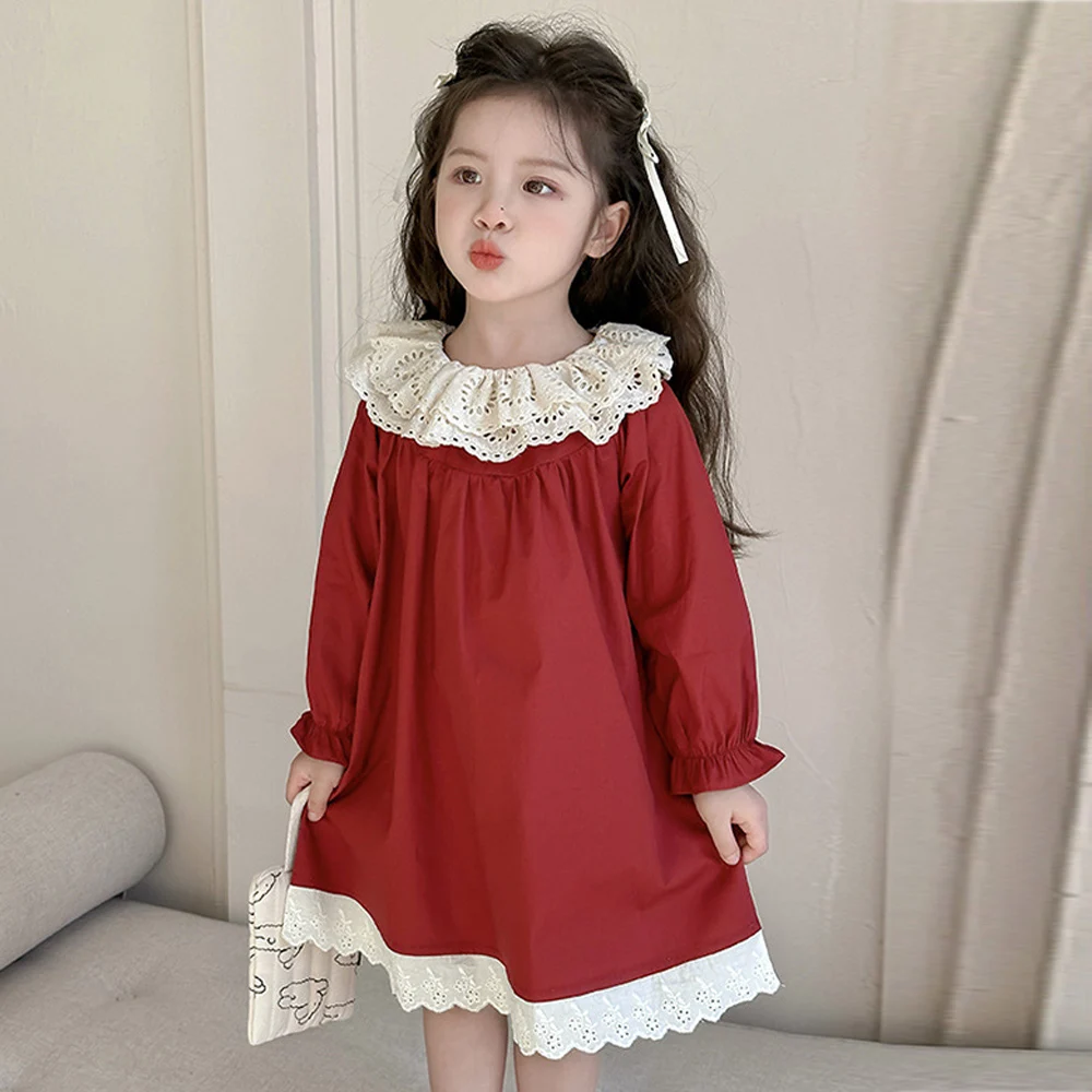 

Весенне-осенняя одежда для маленьких девочек, детское кружевное платье, костюм для детей, одежда для девочек, праздничное платье принцессы на день рождения от 2 до 7 лет