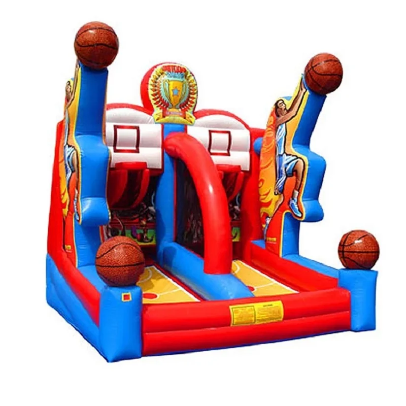 Inflatable Game Inflatable basketball hoop carnival game/Inflatable Basketball Double Shot out for playground game