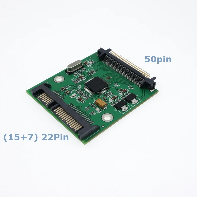 For Toshiba IDE Hard Disk 50pin 1.8 Inch IDE to SATA 22Pin 7+15 Hard Disk SSD Adapter Card PCBA IDE to SATA