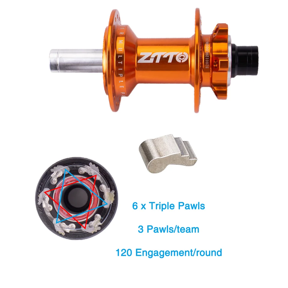 ZTTO P5 6-Pawl Disc Brake Freehub 12x142mm