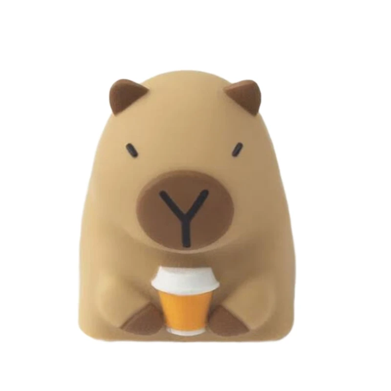 

Градиенты цветной смолы с клавишами с участием Capybara Art Compactly Size Caps Caps Легкая сборка для механических клавиатур