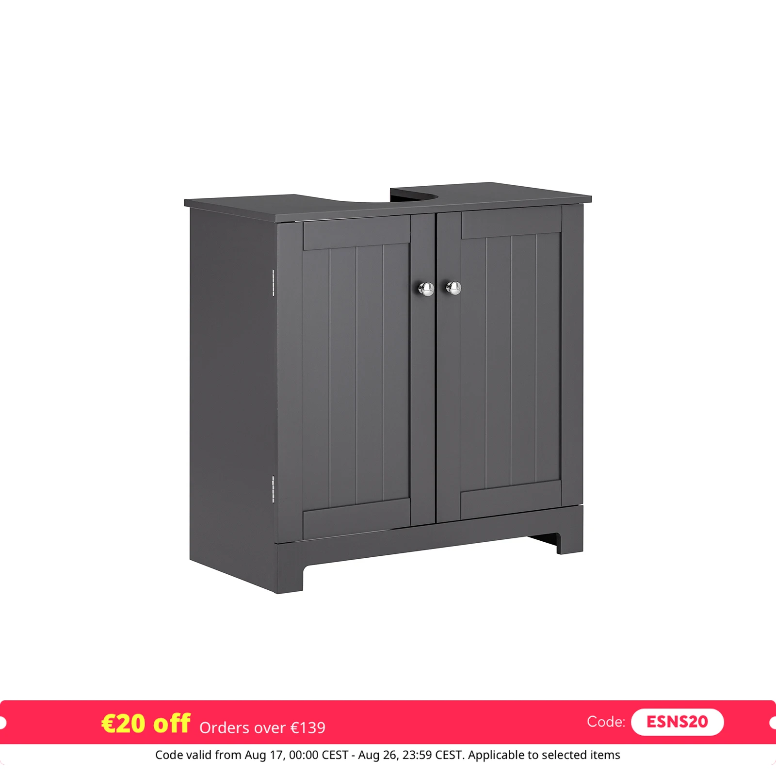 SoBuy BZR18-II Waschbeckenunterschrank Badschrank Waschtisch Unterschrank Badmöbel BHT ca: 60x60x30cm