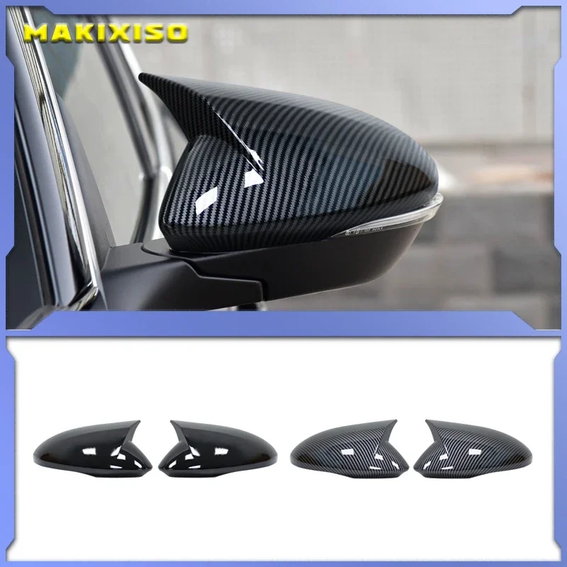 

Car Side Exterior Rearview Mirror Decoration Cover Trim For Alfa Romeo Stelvio 2017 2018 2019 2020 Carbon Fiber ABS Accessories