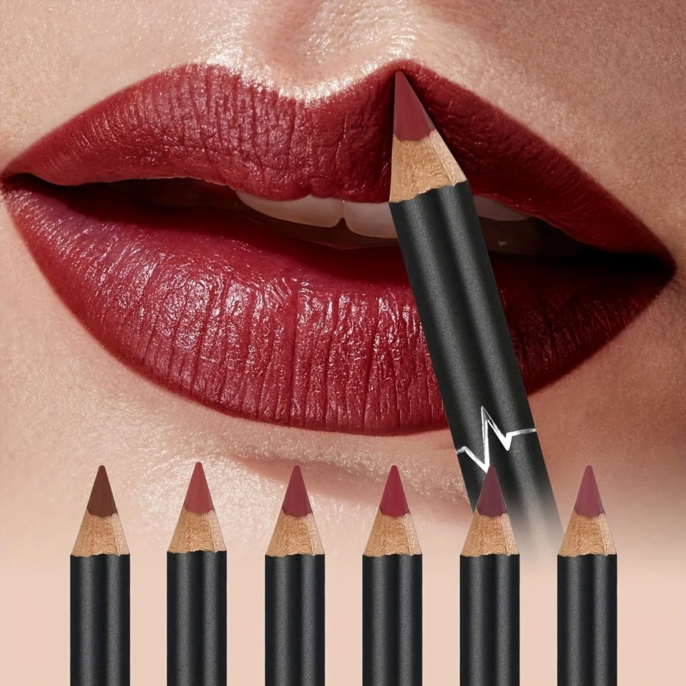 Juego de delineador de labios y lápiz labial mate resistente al agua, regalo de maquillaje de labios de terciopelo antiadherente de larga duración para mujeres, ideal para Navidad