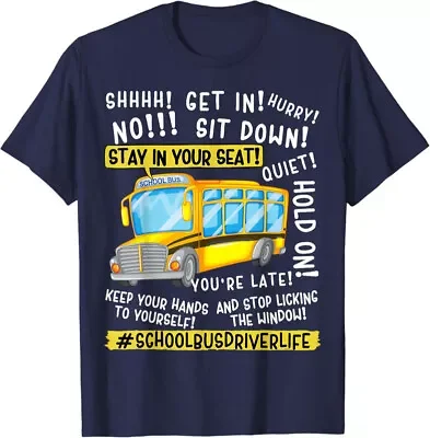 

Funny School Bus Driver Last Day School Teacher Gift Unisex T-Shirt