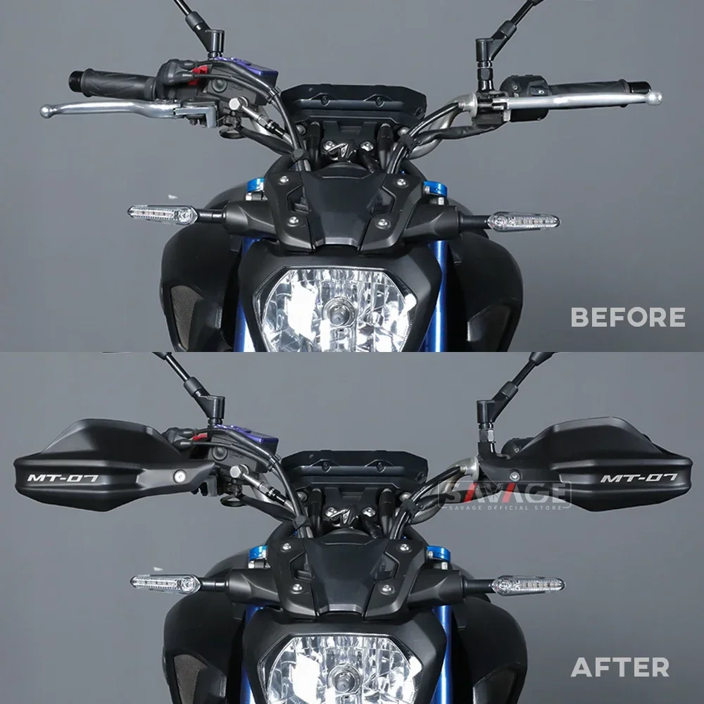 MT-07 Handlebar Handguard For YAMAHA MT07 FZ07 2014-2024 Motorcycle Accessories Hand Guard Wind Deflector Handle Lever Protector image 3