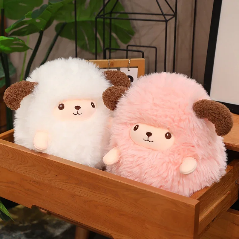 

35/45/55CM Children's Sweet White Pink Sheep Plush Popular Toy Soft Plush Toy Cute Animal Birthday and Christmas Gifts