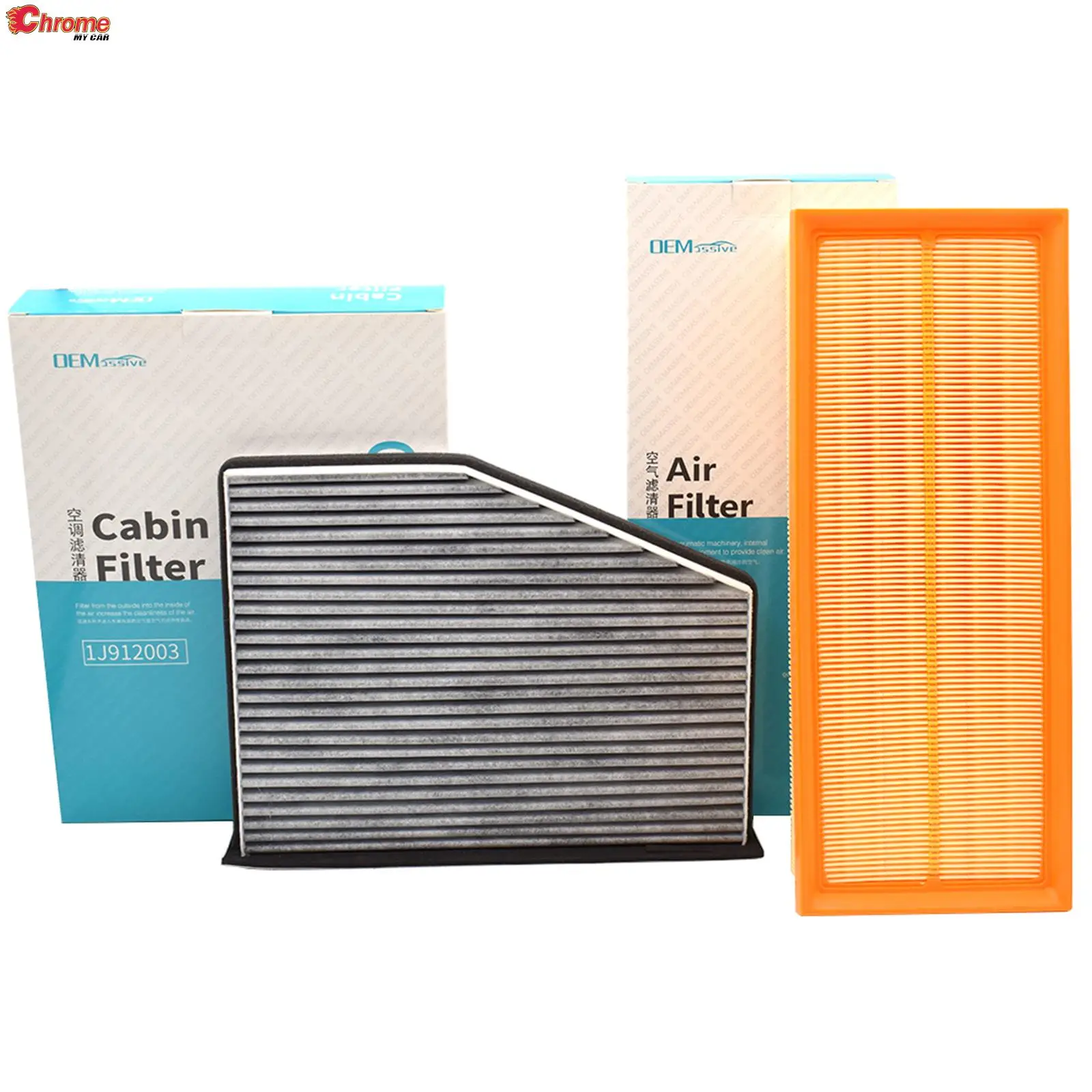 

Combo Set Engine Cabin Pollen Air Filter 1K0129620D 1K0819644 For Audi A3 Q3 TT VW Golf Passat Beetle CC Tiguan Touran Seat Leon