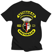 Tshirt Men Cotton Tops Fashion Satudarah Mc Printed High Quality Black Men T Shirt Euro Size Tshirts for Mens Designer Clothes