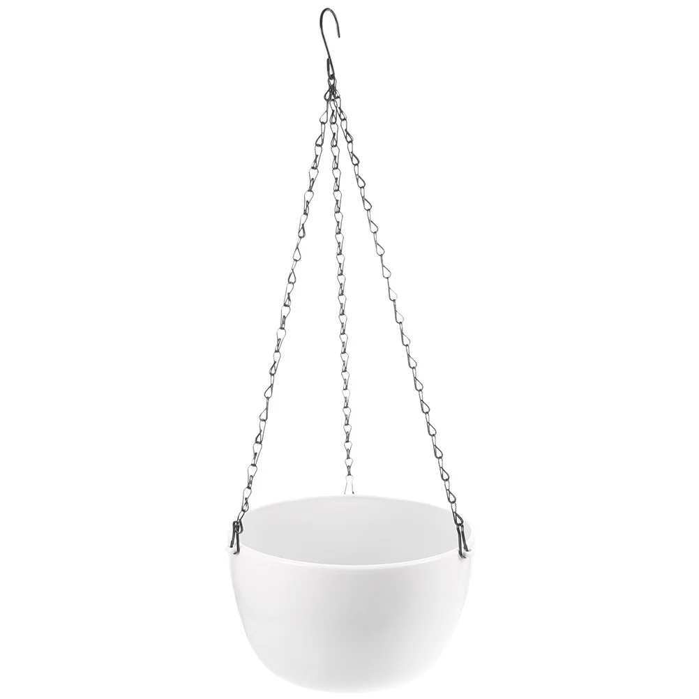 1 conjunto grande pendurado vasos de flores pp ferro design multifuncional adequado várias plantas casa jardim varanda decoração