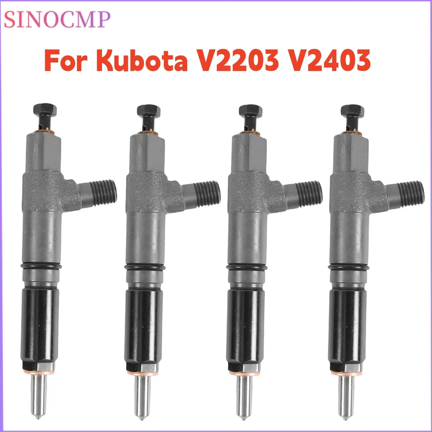 4pc Fuel Injector 1G796-53000 1G79653000 1G796-53001 1G79653001 1G796-53002 1051188373 1051188370 For Kubota V2203 V2403