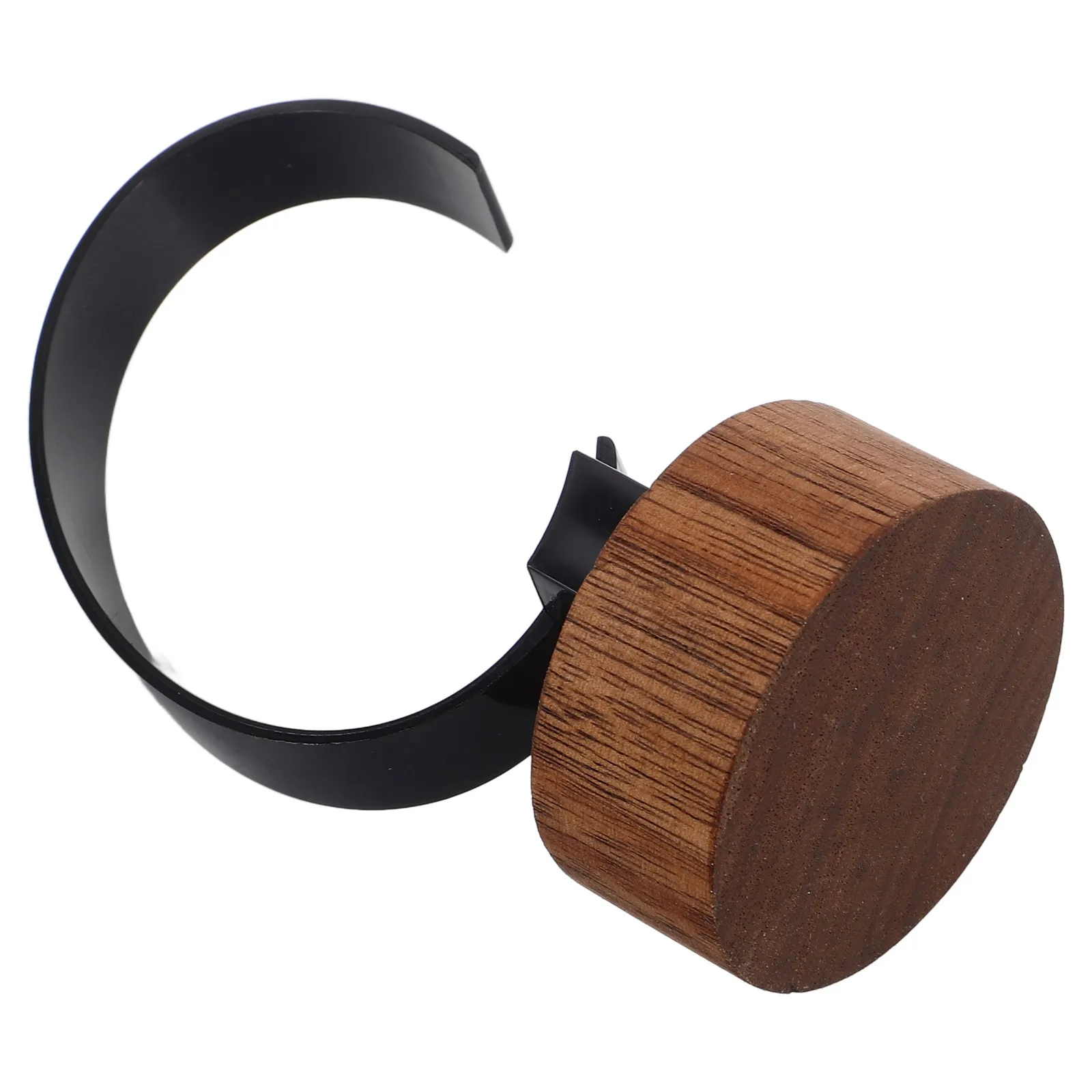 

Black Walnut Wood Base Watch Display Stand Acrylic C Ring Bracelet Holder Jewelry Organizer Sunglass Storage Solution Pocket