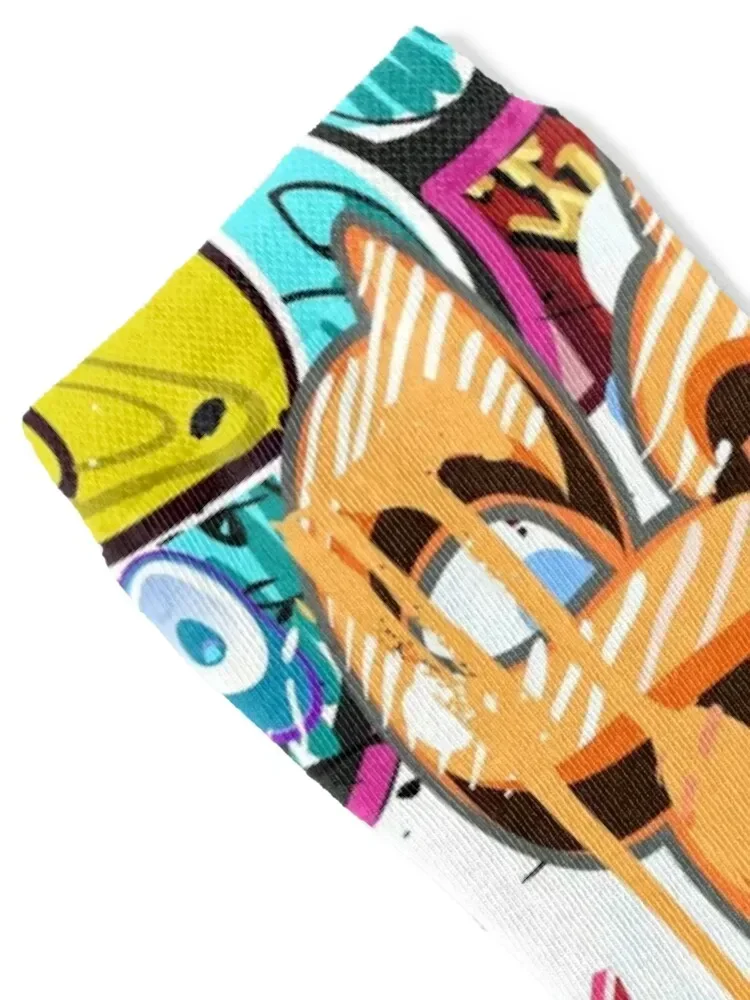 Graffiti Socks kawaii new year short christmas gifts Woman Socks Men's