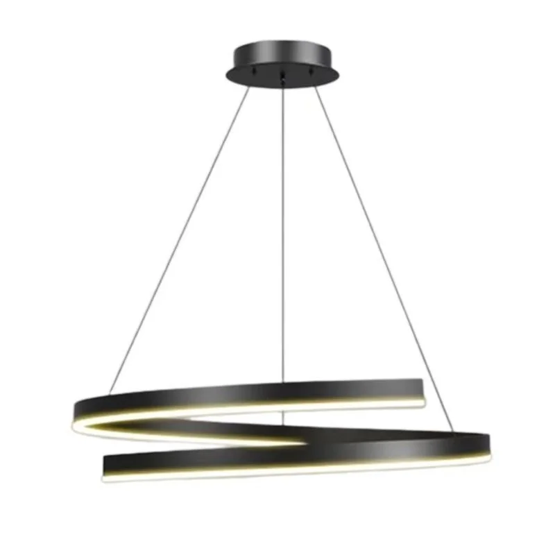 LED غرفة المعيشة الثريا الشمال ضوء الفاخرة مصباح غرفة النوم الرئيسية الحد الأدنى الرياح دائرة الثريا الراقية مطعم الثريا #6