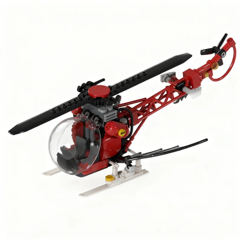 258pcs MOC Batcopter Super Heroes DCD Batmansed Model Building Toys Blocks Architecture Christmas Gifts Creative Idea Education view 5
