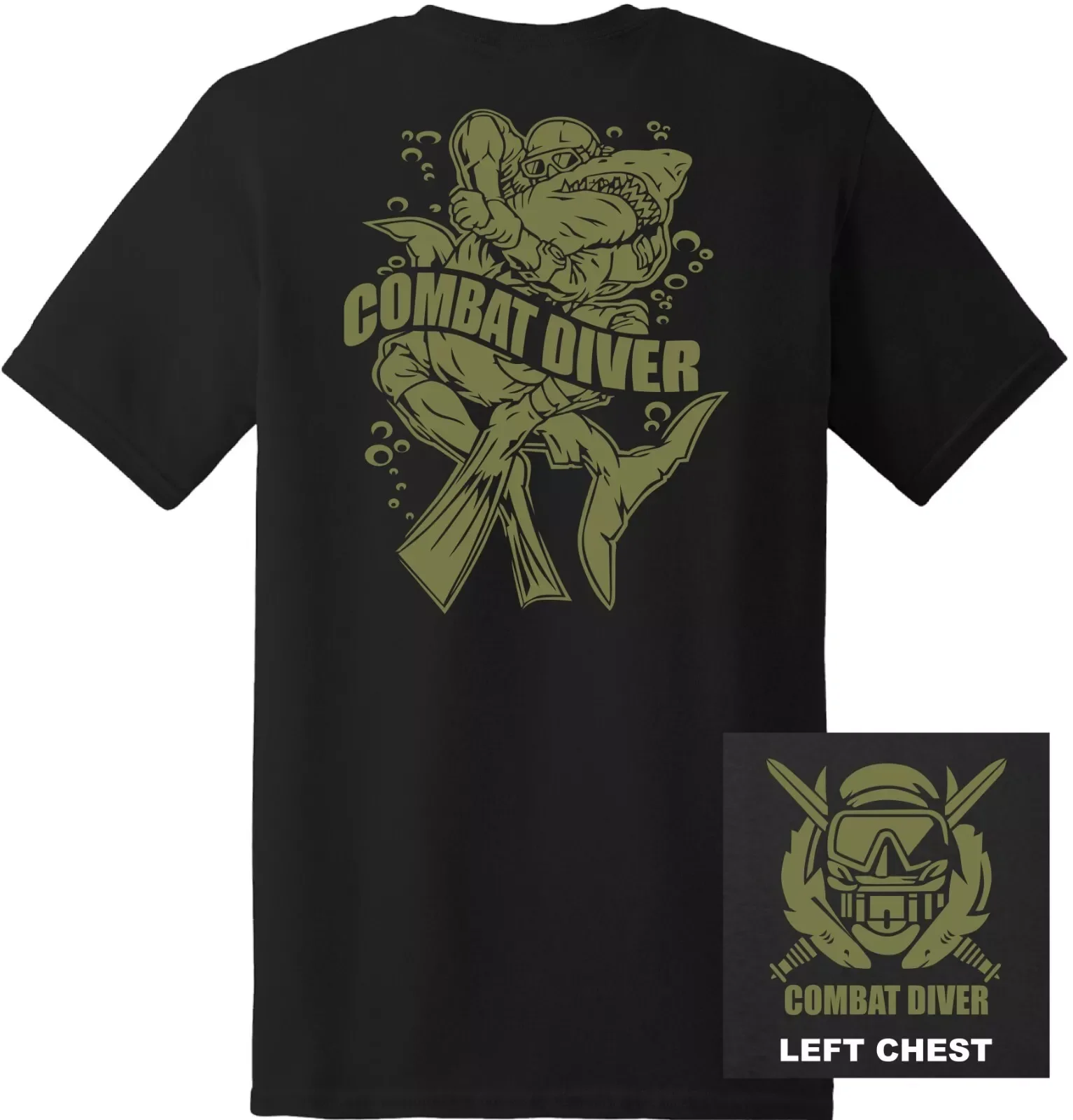 US Army Special Forces Combat Diver T-Shirt 100% Cotton O-Neck Short Sleeve Summer Casual Mens T-shirt Size S-3XL
